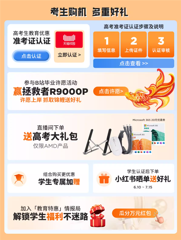 AMD× 联想毕业季钜惠来袭！锐龙本亿级补贴 + 12 万锦鲤池等你瓜分