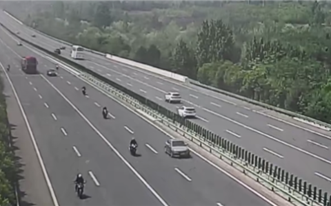 最快超300km/h！7辆摩托车高速上疯狂飙车：骑手驾照全吊销