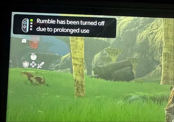 这也有限制！Switch 2连续震动太久会弹通知强制关闭