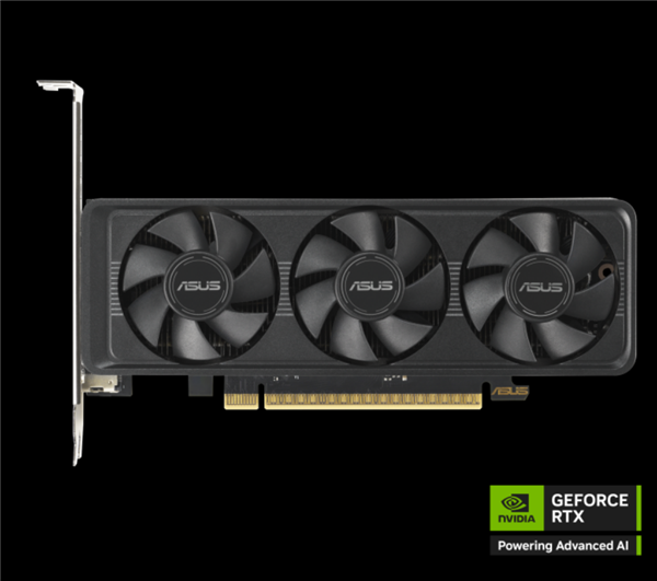 华硕推出半高刀卡RTX 5060:双槽三风扇、长175.8毫米插图 华硕推出半高刀卡RTX 5060:双槽三风扇、长175.8毫米