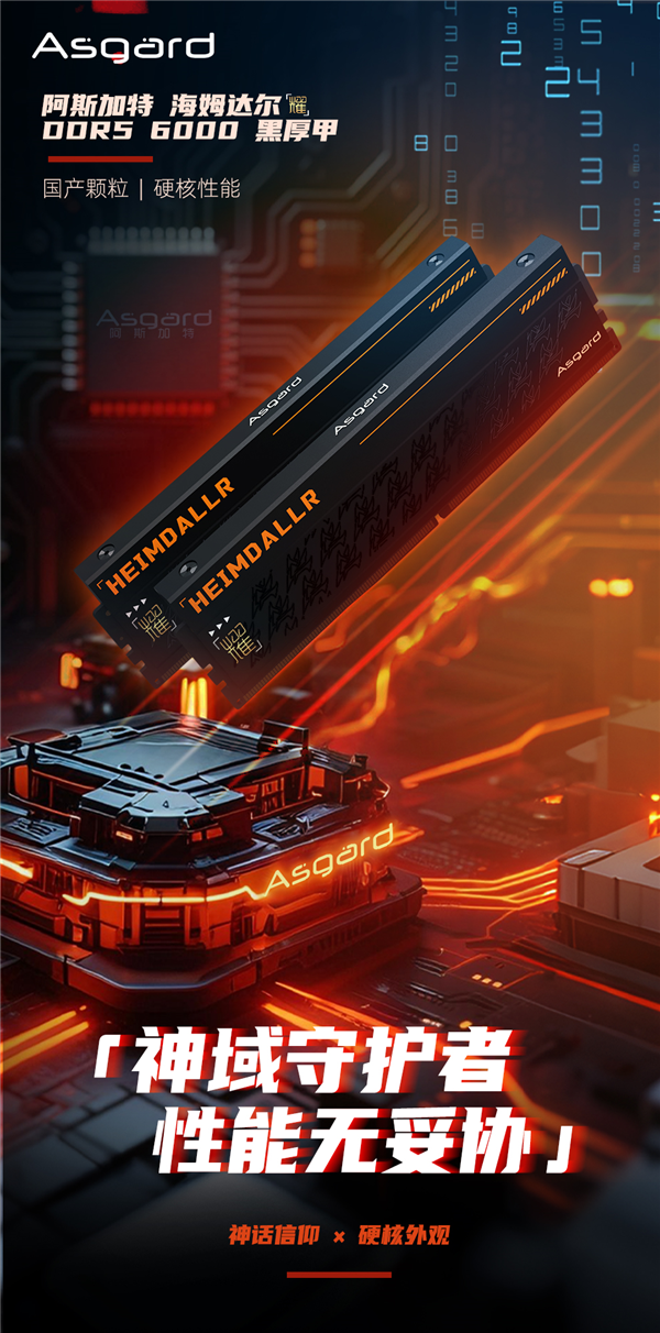 阿斯加特首款国产DDR5内存发布：32GB 6000CL36要价559元