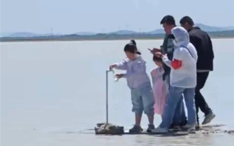 “牛奶湖”游客排队接奶 当地文旅局：是纯牛奶不是湖水 可放心喝