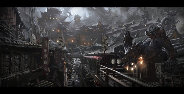 《黑神话:悟空》设计废稿原画 狮驼岭阴森恐怖插图8 《黑神话:悟空》设计废稿原画 狮驼岭阴森恐怖