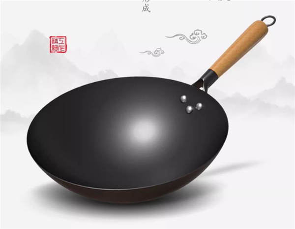 儿时柴火饭味道 沂蒙铁匠老铁锅家用无涂层不粘锅大促 到手79元