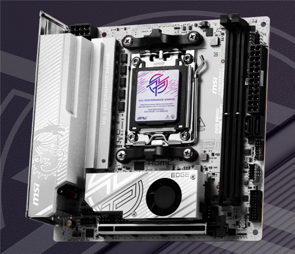 微星MPG B850I EDGE TI WIFI刀锋钛首发1799元：支持Wi-Fi 7、蓝牙5.4