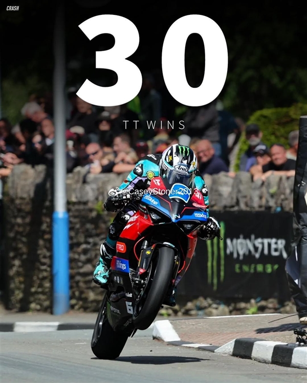 全球死亡率最高的赛事！曼岛TT迈克尔·邓禄普夺得第30冠