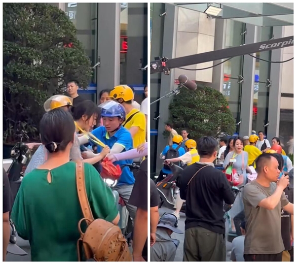 闫妮“送外卖”被多名网友偶遇：本人正在拍摄短剧