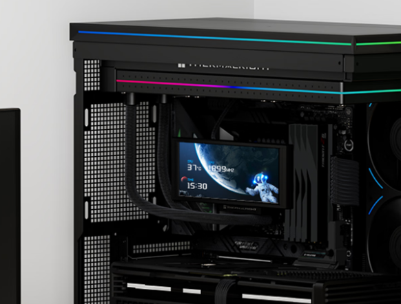 899元 利民新款ARGB水冷上市：配6.86英寸磁吸液晶屏