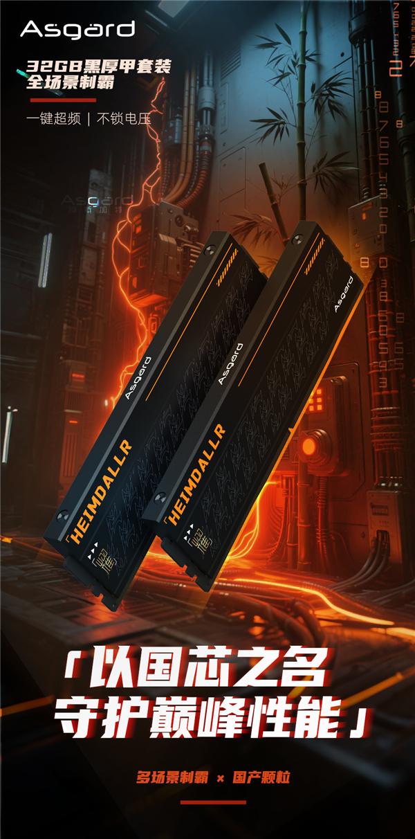 阿斯加特首款国产DDR5内存发布：32GB 6000CL36要价559元