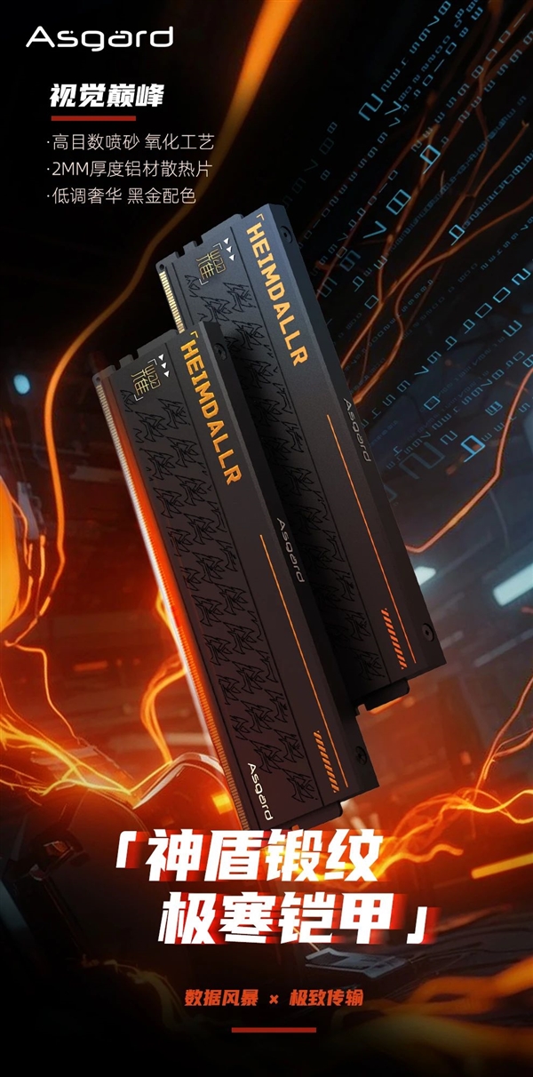 阿斯加特首款国产DDR5内存发布：32GB 6000CL36要价559元