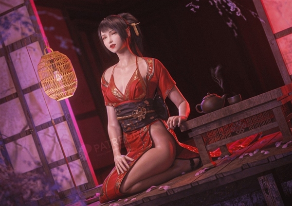 《最终幻想7》蒂法超美3D新图 不愧3D区耶路撒泠