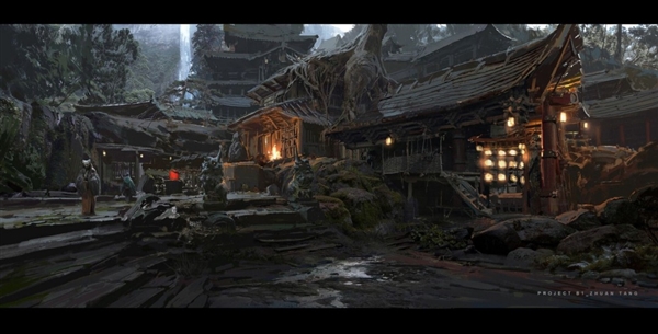 《黑神话:悟空》设计废稿原画 狮驼岭阴森恐怖插图7 《黑神话:悟空》设计废稿原画 狮驼岭阴森恐怖