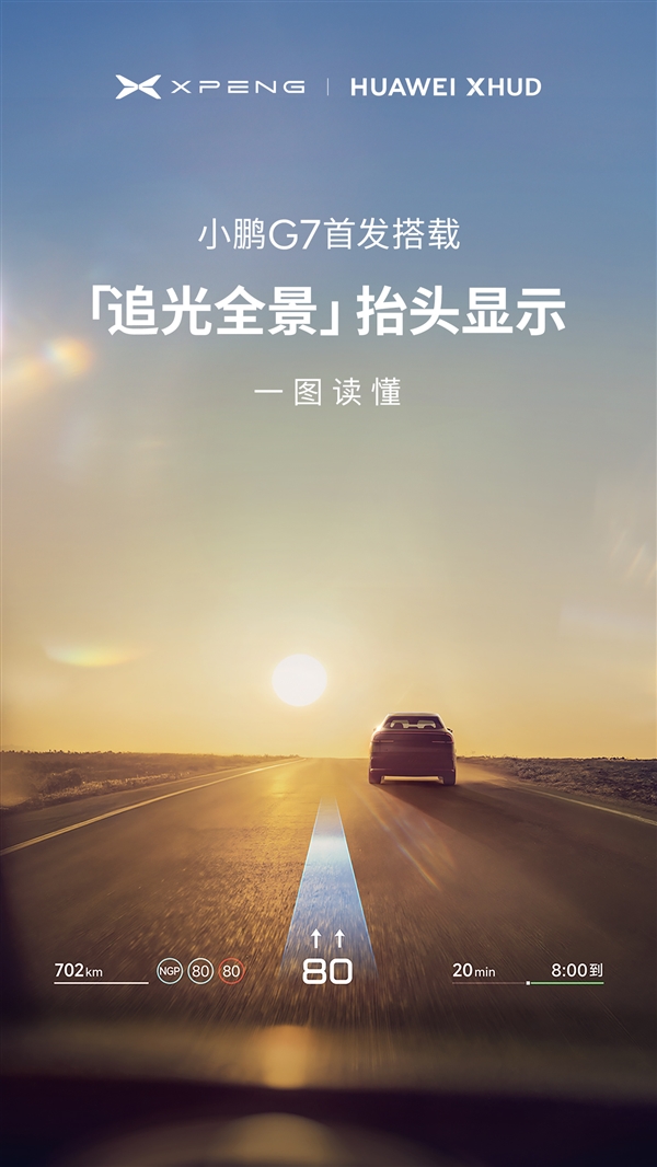 小鹏、华为联手 解决三大痛点！小鹏追光全景抬头显示一图看懂