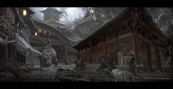 《黑神话:悟空》设计废稿原画 狮驼岭阴森恐怖插图 《黑神话:悟空》设计废稿原画 狮驼岭阴森恐怖