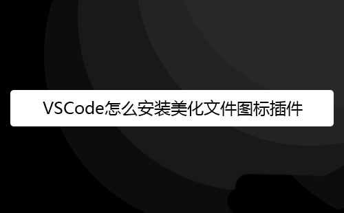VSCode文件图标主题怎进行美化? vscode文件图标插件的用法