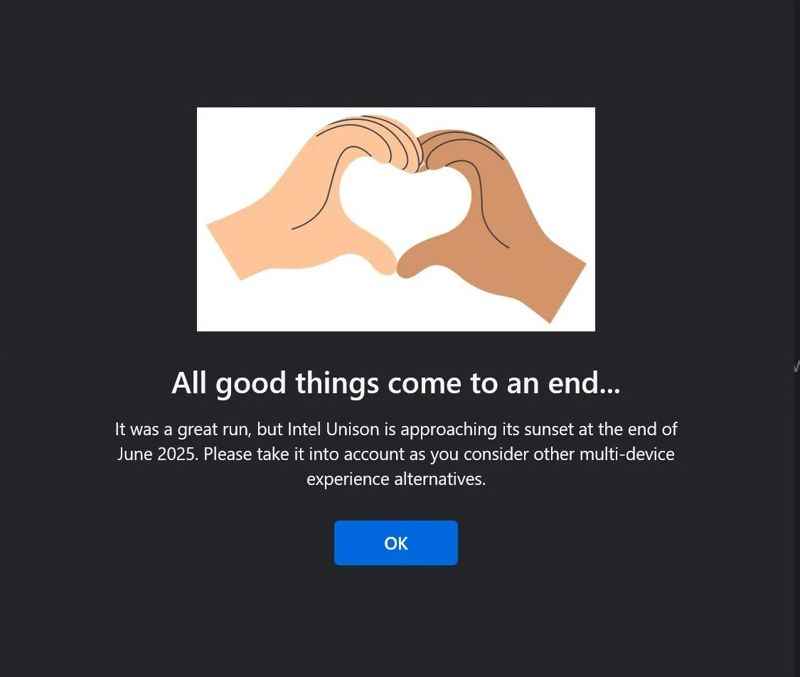 英特尔终止Unison跨设备互联服务! Win11/Win10用户需转向 Phone Link