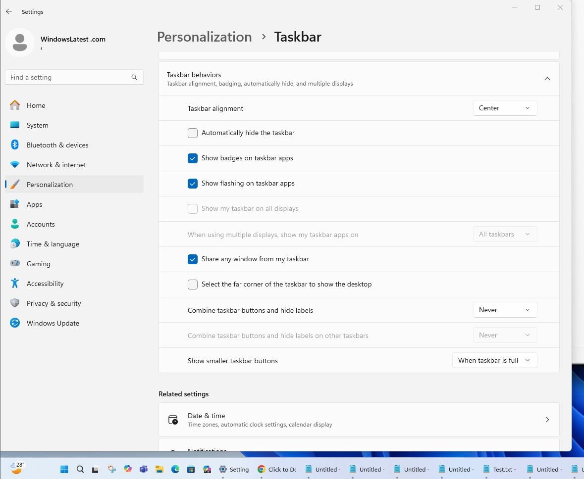 Win11 24H2 7月累积更新KB5062553推送:新增缩放任务栏图标