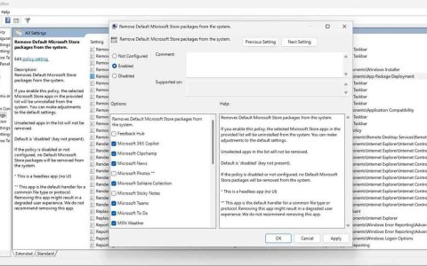 预装应用瘦身! 微软Win1125H2新策略支持卸载预装应用