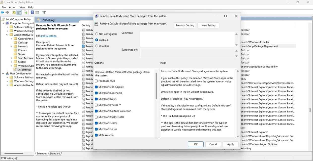 预装应用瘦身! 微软Win1125H2新策略支持卸载预装应用插图