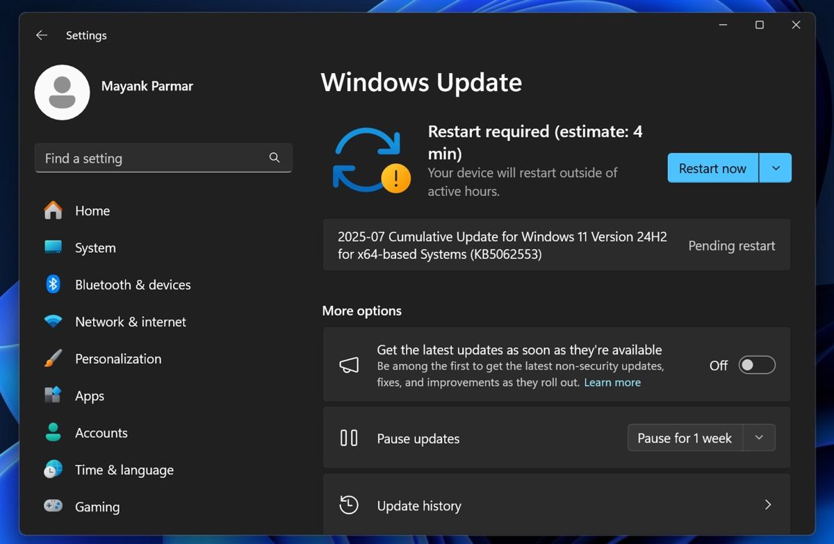 Win11安全更新KB5062553遭遇安装失败问题:出现多种错误码插图