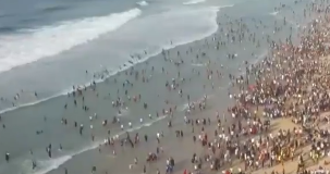 大夏天出现“海水变冷” 当地人将该现象取名“城之星”