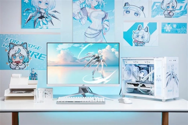 华硕B850/X870吹雪主板加持 打造夏日雪景房