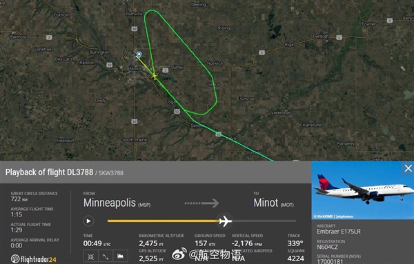 B-52突然出现！美国一客机差点撞上战略轰炸机