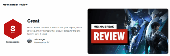 国产机甲大作《解限机》IGN8分：好好运营很有潜力