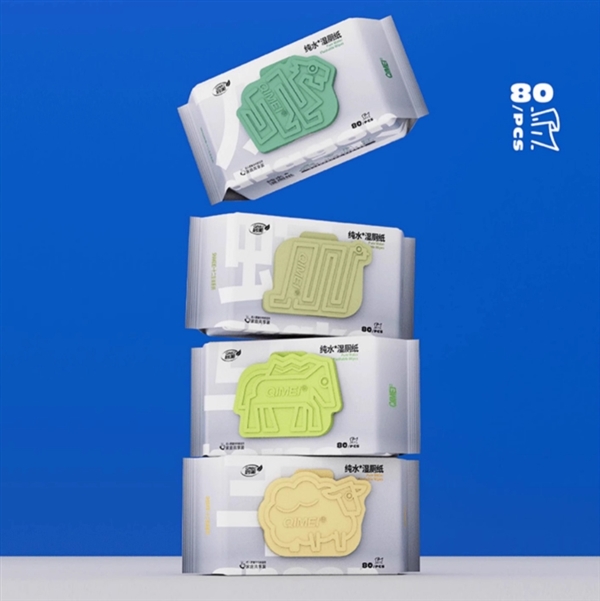 用完直接扔马桶！启美十二生肖纯水湿厕纸240抽18.9元：单张不到8分钱