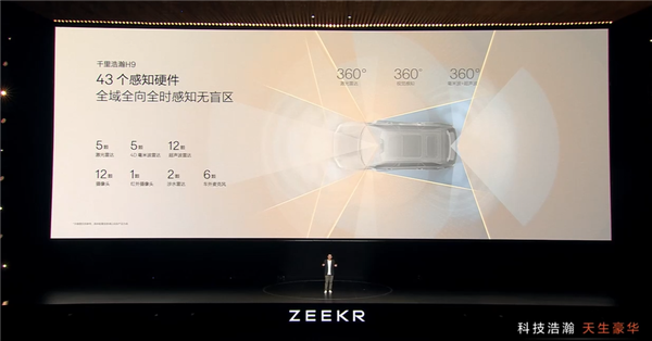 感知硬件全球最强！极氪9X业内首发5激光雷达方案