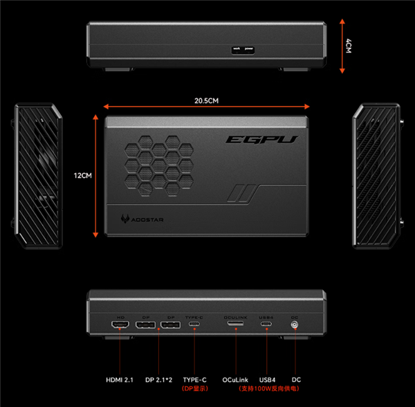 3399元!天钡发布RX 7600 XT外置显卡坞:OCulink、USB4双接口插图11 3399元!天钡发布RX 7600 XT外置显卡坞:OCulink、USB4双接口