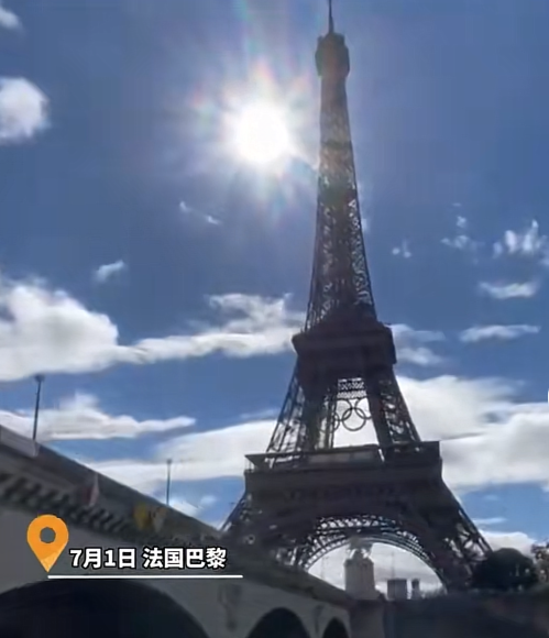 欧洲酷热最高“受害者”出现：埃菲尔铁塔热到变形 每日偏移20厘米