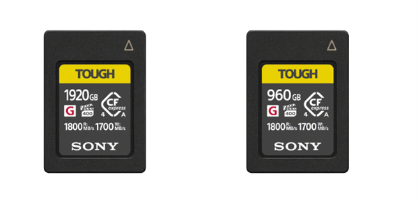 索尼发布960GB/1920GB高速大容量存储卡：速度高达1800MB/s