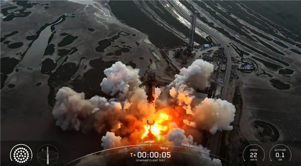 人类最强火箭 SpaceX星舰第十次试飞成功发射