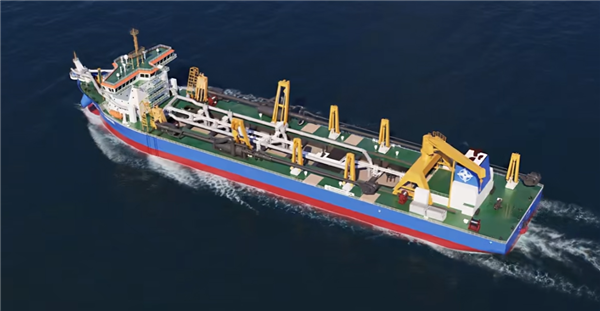 国之重器！我国自研挖泥船下水：亚洲最大 198米“深海巨胃”