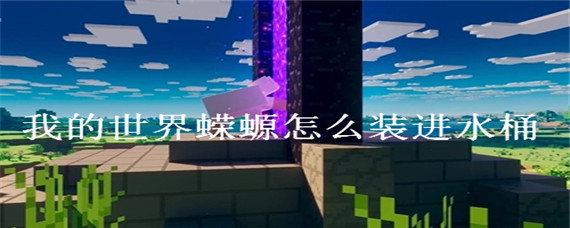 《我的世界》蝾螈怎么装进水桶？