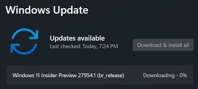 Win11 Canary预览版27954发布:修复无法连接共享文件问题
