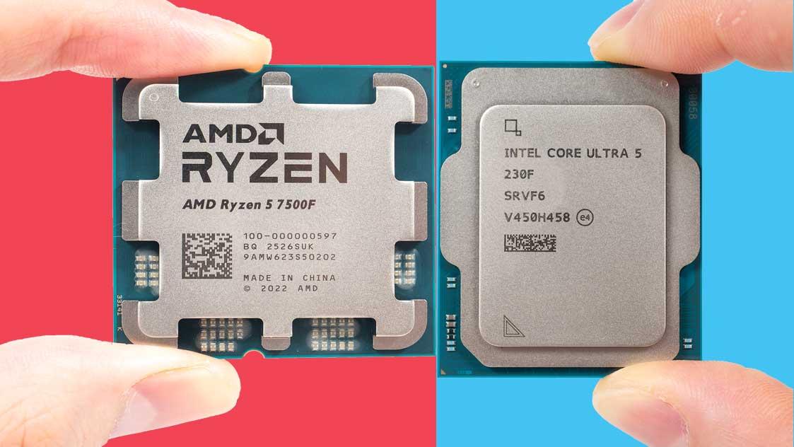 千元级处理器对决! 锐龙5 7500F和酷睿Ultra 5 230F处理器对比测评