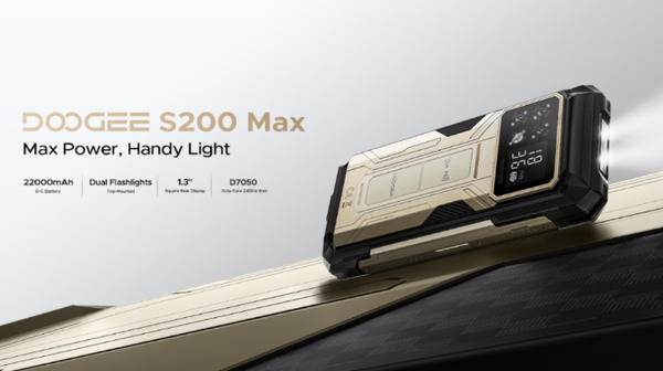 DOOGEE S200 Max手机开售 22000mAh＋副屏幕设计