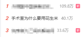 手术室为什么要用“花生米”上微博热搜 解释来了！