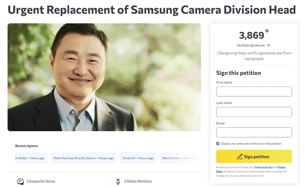 三星Galaxy影像规格停滞甚至开倒车！网友请愿要负责人下台