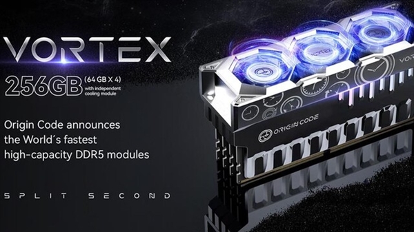 内存市场迎来Origin Code新品牌：出手即DDR5-6200 CL26王炸！还有三风扇散热