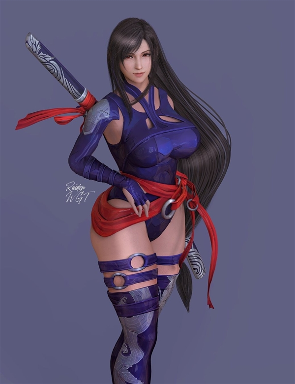 《最终幻想7》蒂法新3D美图赏 这好身材谁不喜欢看