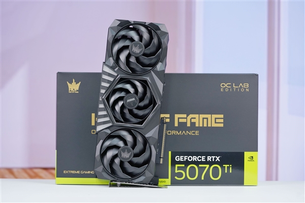 最强非公版！影驰RTX 5070 Ti HOF OC LAB黑魂X显卡图赏