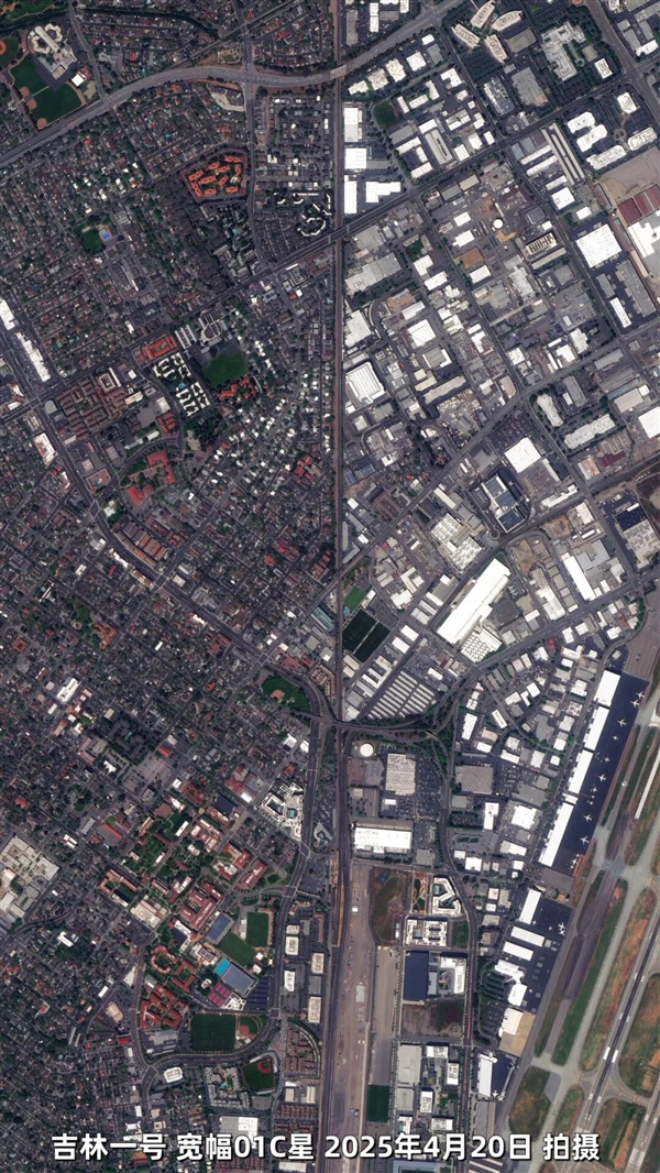 从太空看NVIDIA的 “奋进号” 总部：无处不在的三角形