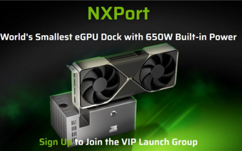 NXPort推出全球最小eGPU显卡坞：内置650W电源