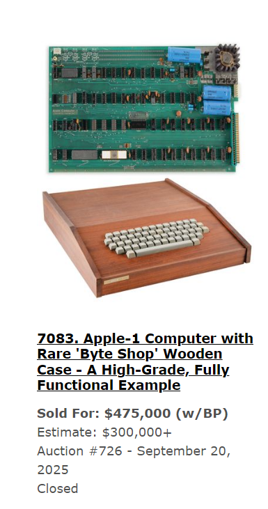 存世仅9台：罕见木盒版Apple-1拍出超337万元高价！远超预期