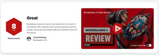 《无主之地4》IGN8分！一针久违的强心剂