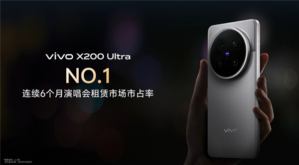 追星神器！vivo X200 Ultra连续6个月演唱会租赁市场第一