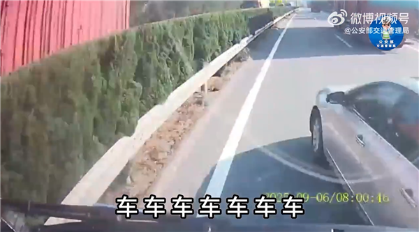 女子高速超车刚露车头就硬挤变道 被大货车顶180度掉头插图1 女子高速超车刚露车头就硬挤变道 被大货车顶180度掉头